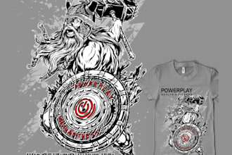 make awesome retro t shirt viking logo