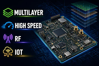 design professional multilayer pcb, high speed rf and iot boards