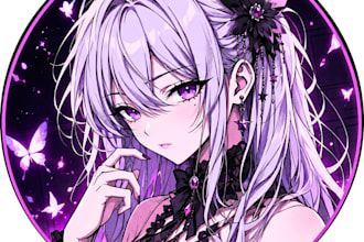 draw custom anime pfp, profile picture and discord avatar