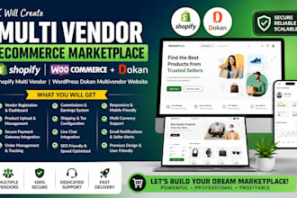 shopify multi vendor ecommerce marketplace wordpress dokan multivendor website