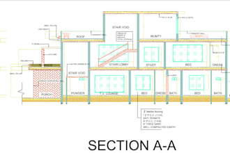 do autocad 2d floorplan drawings