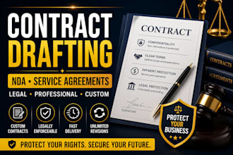 draft your nda, service agreement, freelance contract, and business contracts