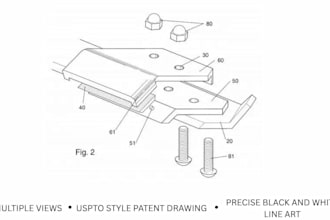 draw uspto compliant patent drawings for mechanical and product inventions