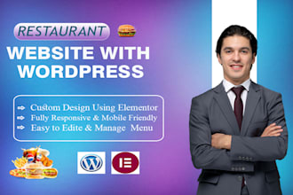 design a modern restaurant website for restaurant business