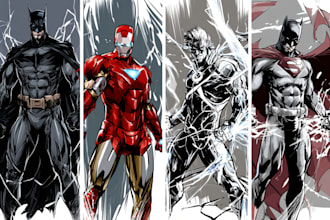 superhero character for comics