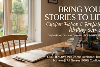 do ghostwriting or custom creative stories, fantasy, adult fiction