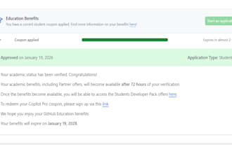 do ready made github student developers pack