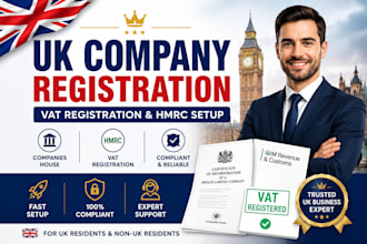 register UK ltd company, vat registration and hmrc compliance setup