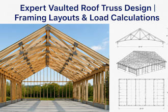 expert vaulted roof truss design  framing layouts and load calculations