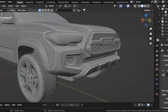 create 3d car models stl vehicle designs, body kits, scaled car parts, rc design