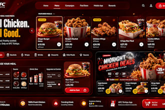 develop stunning restaurant website, food delivery website, ride sharing website