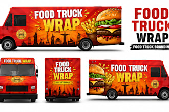 design custom food truck, trailer and van wrap