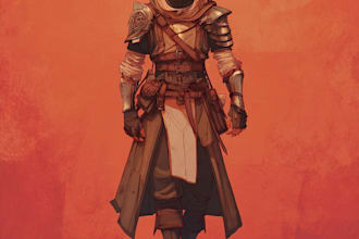 draw a dnd character illustration