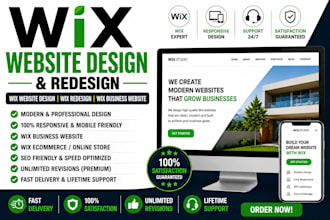 design or redesign a modern wix website for your business