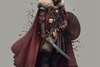 create dnd character design and illustration