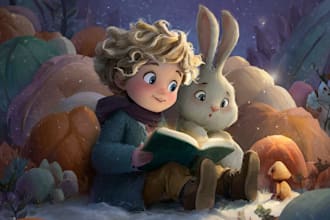do children book illustration and kids story book