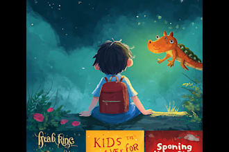 create enchanting childrens book covers that parents