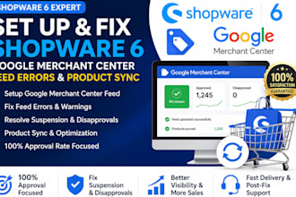 setup fix optimize software google merchant center feed errors and product sync