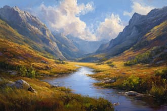 design custom oil painting landscape and nature art