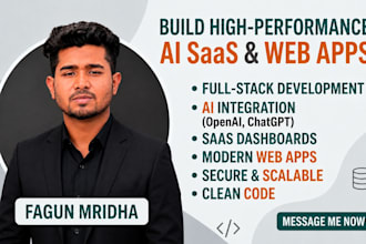 build an ai powered full stack nextjs web app or saas