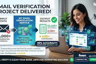 do bulk email verification and clean your email list