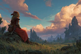 draw a fantasy illustration for you
