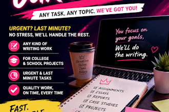 do urgent school or college writing tasks