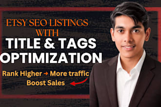 do etsy title and tags optimization to rank etsy listings