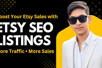 rank etsy listings on 1 page with etsy seo and boost  sales