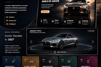 design a luxury automotive website with 360  degree interactive features