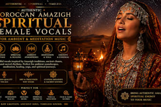 record moroccan amazing spiritual female vocals for ambient and meditation music