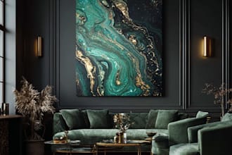 create stunning custom abstract art for your space