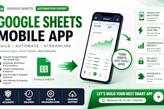 build and fix custom appsheet with google sheet to automate your business