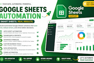 automate google sheets with formulas scripts and dashboard