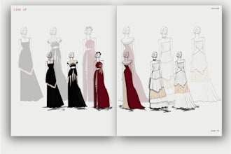 design a womenswear collection from concept to final design