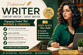 a book blurb and back cover copy for your novel
