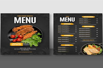 design professional restaurant and business flyer