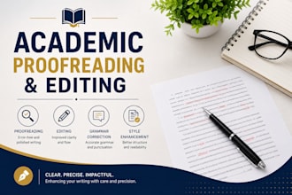 proofreading and editing academic papers