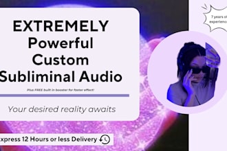 create a powerful custom subliminal audio