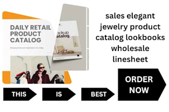 design sales elegant jewelry product catalog lookbooks wholesale linesheet
