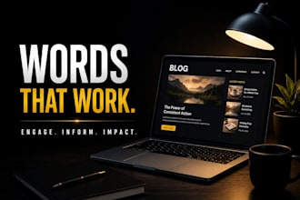 write professional SEO blog articles for your website