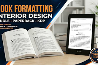 do amazon KDP interior book formatting for kindle ebook and paperback