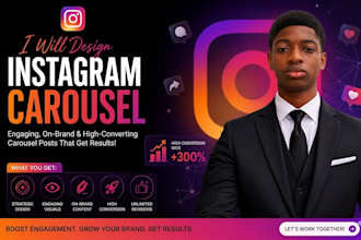 design social media posts, instagram post, and carousel design