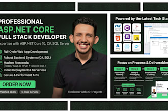 buld a fully integrated websites using asp net core