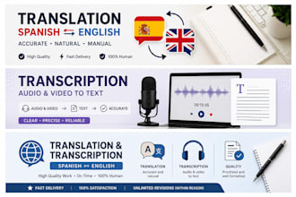 do english spanish translation and spanish transcription
