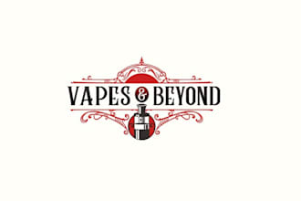 design eye catching appeal vape cigarette community logo