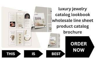 luxury jewelry catalog lookbook wholesale line sheet product catalog brochure
