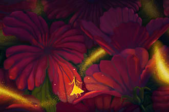 draw a painterly illustration suitable for young audiences