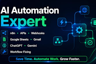 build n8n ai automation workflows and API integrations