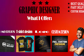 do professional logo design 3d mockups, and custom branding